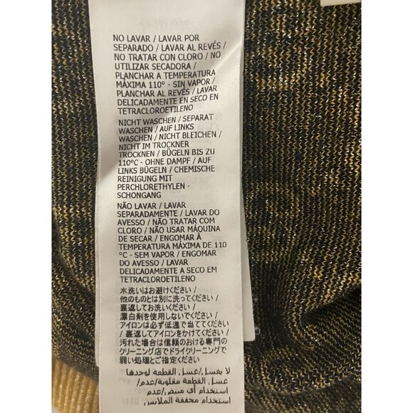 Gucci Womens Black & Gold GG Monogram Knit Short-Sleeve Dress With Pocket Detail - Picture 14 of 16